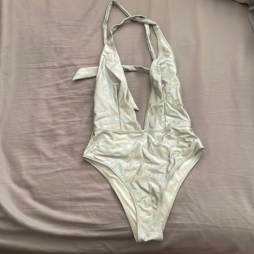Kendall & Kylie plunge halter Swimsuit